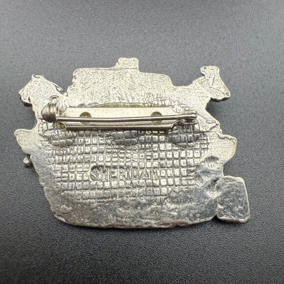 Sheridan Noahs Ark Brooch Pin Pewter Figurine Detailed Animals - Picture 4 of 6